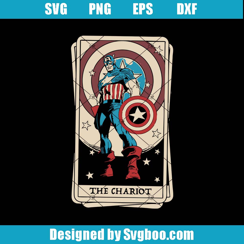 Marvel Comics Captain Svg, America Tarot Card Svg, Marvel Avengers Svg Marvel Comics Captain Svg