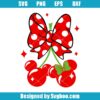 Mouse Head Cherries Coquette Bow Svg