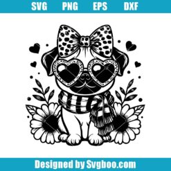 Pug Dog Svg