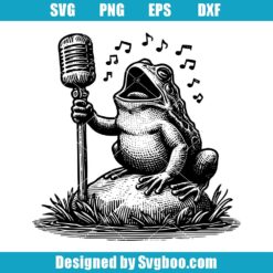 Singing Toad Svg