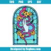 Stained Glass Snake & Hand Floral Svg