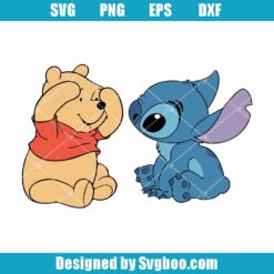 Disney Winnie The Pooh And Stitch Besties Svg