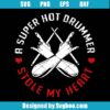 Drummer Girlfriend Svg