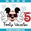 Family Vacation Mouse Svg