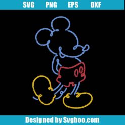 Funny Mickey Sketch Svg