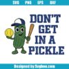 Funny Pickle SoftBall Svg