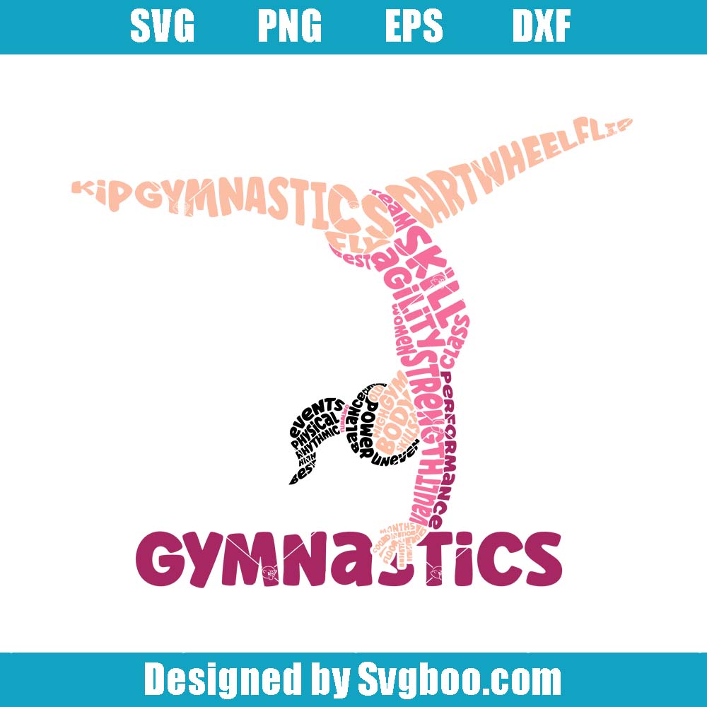 Gymnastics Svg, Gymnast Cartwheel Svg, Gymnastics Mom Svg Gymnastics Svg