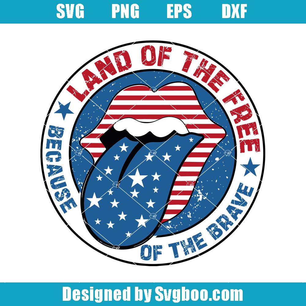 Land Of The Free Svg, Preppy Memorial Day Svg, America Coquette Svg Land Of The Free Svg