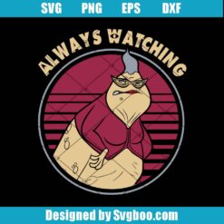 Monsters Inc.Roz Always Watching Svg
