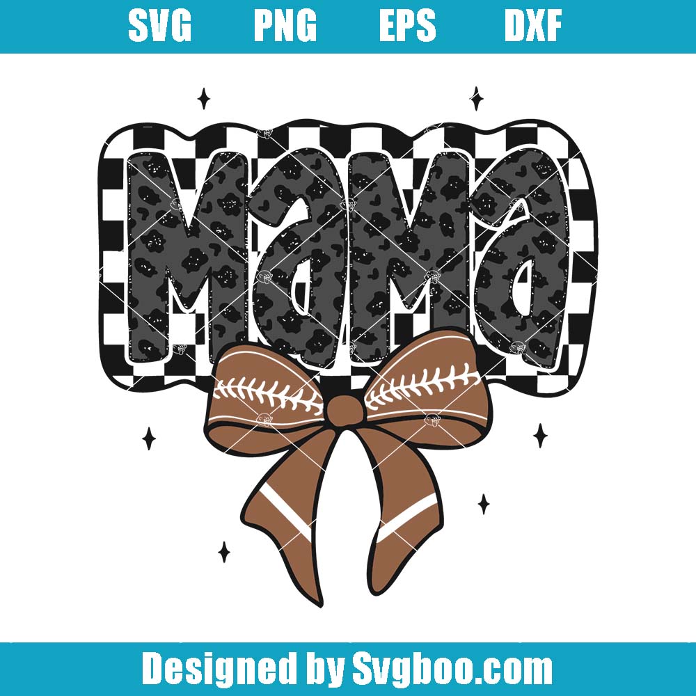 Retro Football Mama Svg, Football Mama Svg, Football Season Svg Retro Football Mama Svg