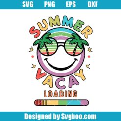 Retro Summer Vacay Loading Svg