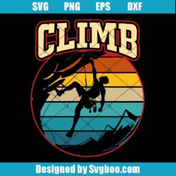 Rock Climbing Svg