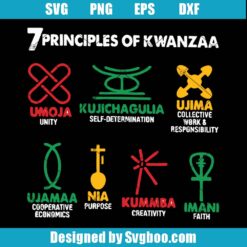 The 7 Principles Of Kwanzaa Svg