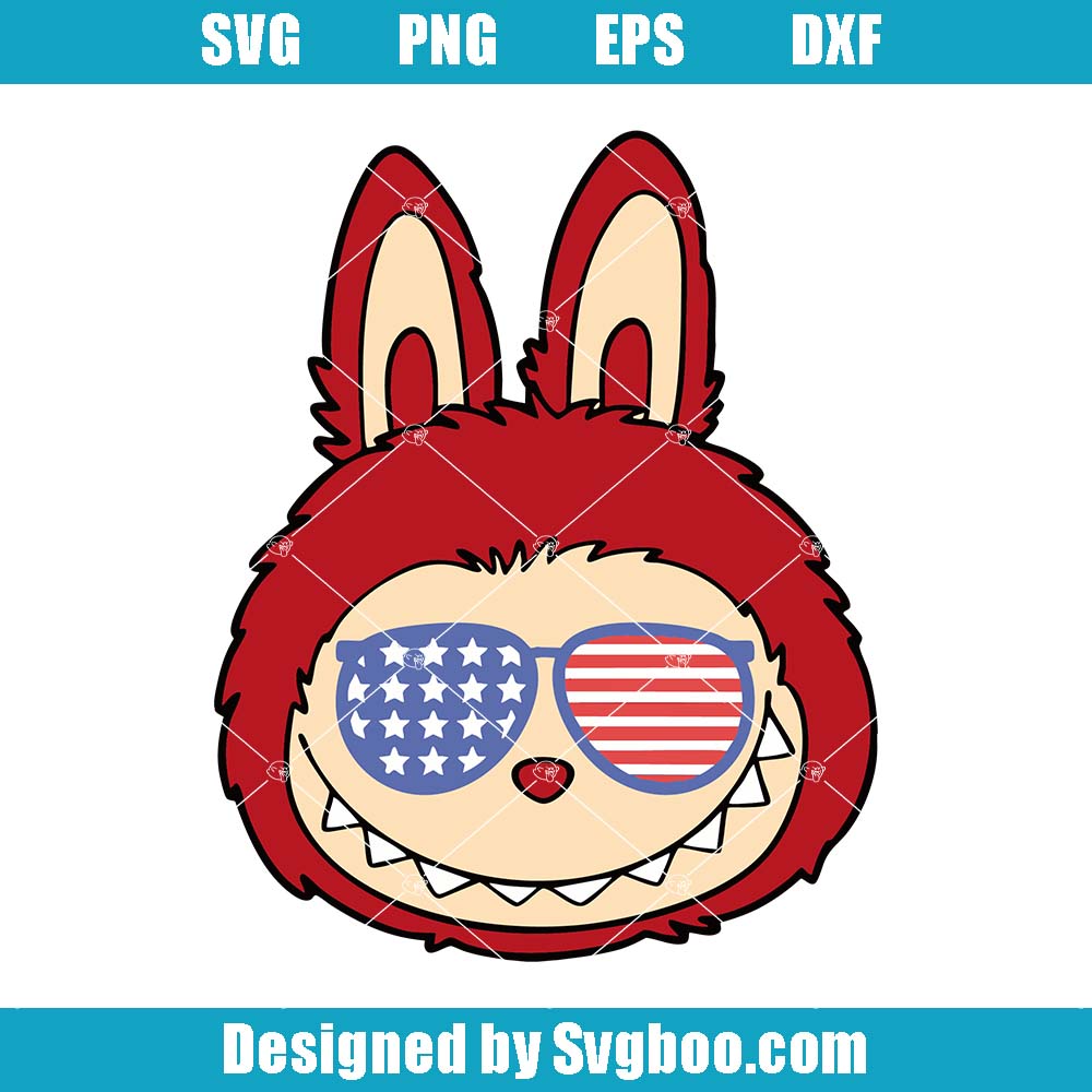 4th Of July Labubu Svg, Patriotic Labubu Svg, Cute Labubu Svg