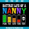 Battery Life Of A Nanny Svg