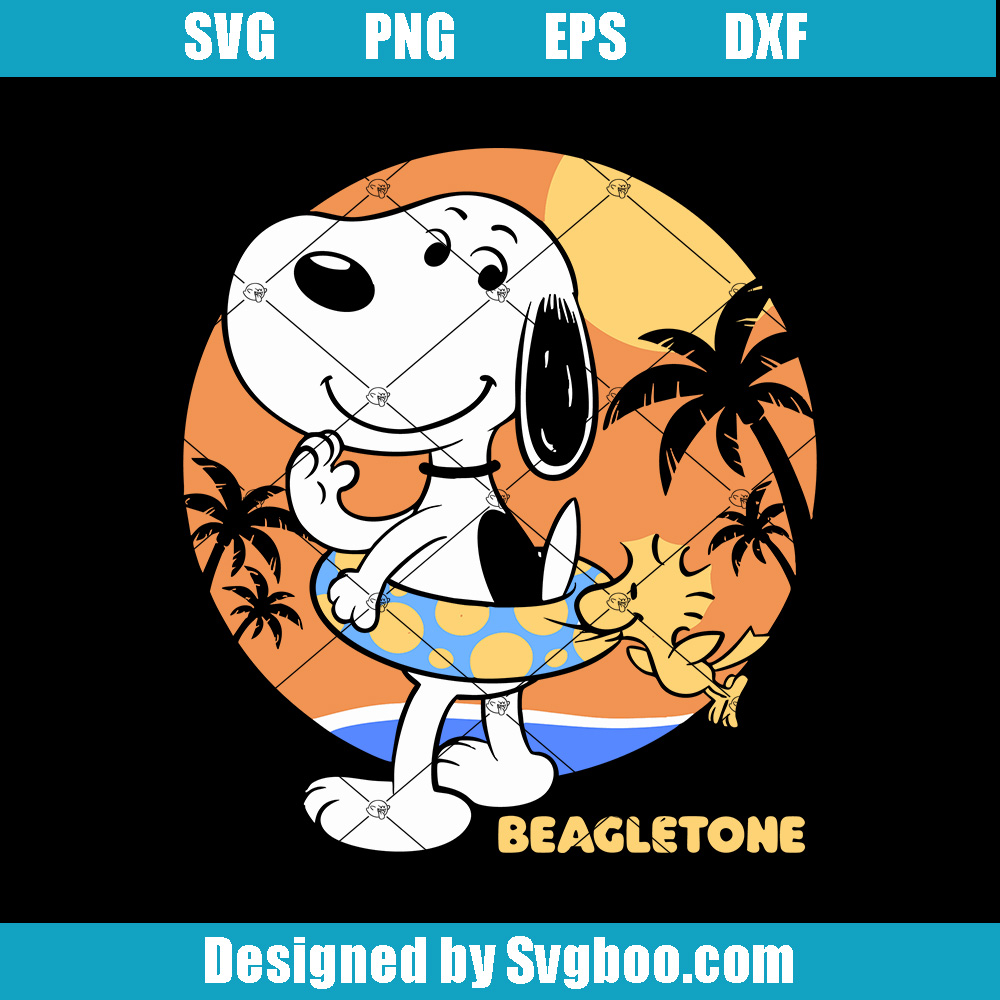 Beagle Sun Block Svg, Beagle Summer Svg, Funny Snoopy Svg
