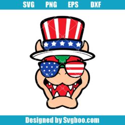 Bowser 4th Of July Svg