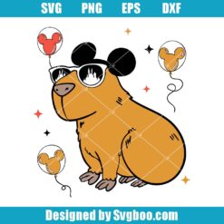 Funny Capybara Svg
