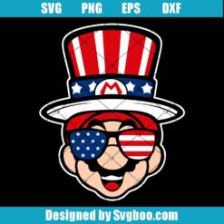 Luigi 4th Of July Svg