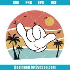 Mickey Mouse Loose Hand Svg