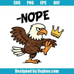 No Kings In America Bald Eagle Svg
