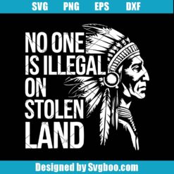 No One Is Illegal On Stolen Land Svg