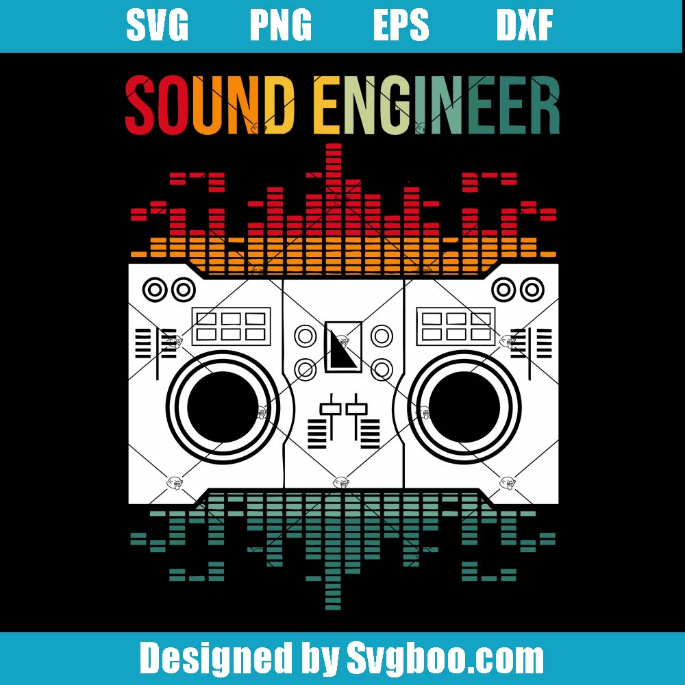 Retro Sound Engineer Svg, Sound Engineer Svg, Audio Engineering Svg
