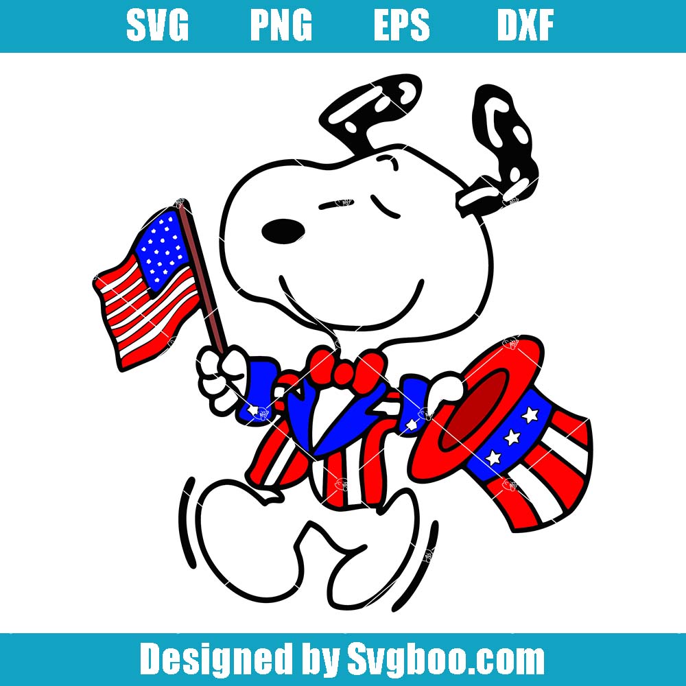 Snoopy Independence Day Svg, 4th Of July Svg, Funny Snoopy Svg