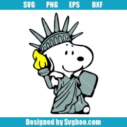Snoopy Statue Of Liberty Svg