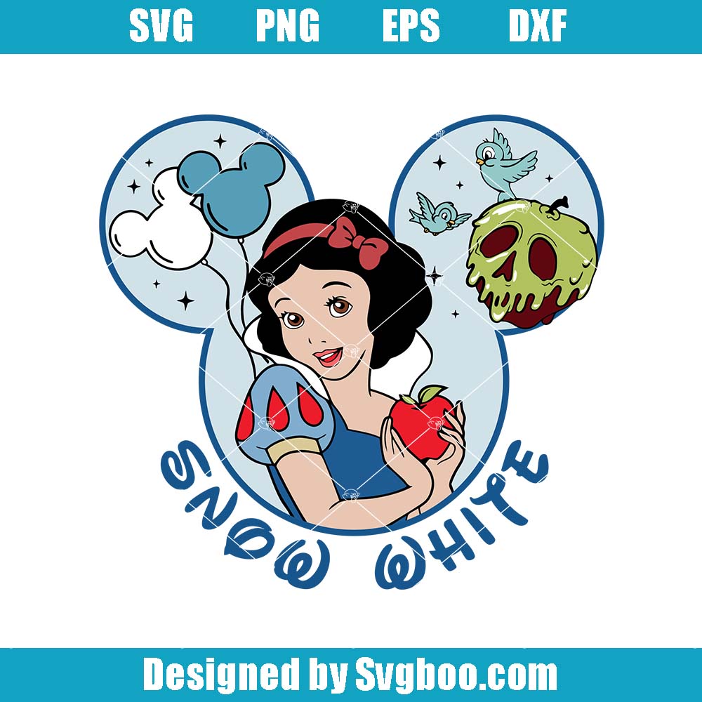 Snow White And The 7 Dwarfs Svg, Disney Mickey Mouse Head Svg