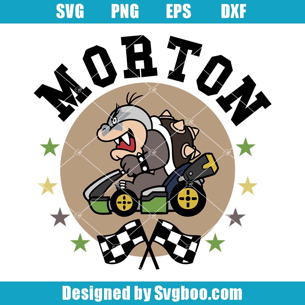 Super Mario Morton Svg, Super Mario Kart Svg, Mario & Friends Svg