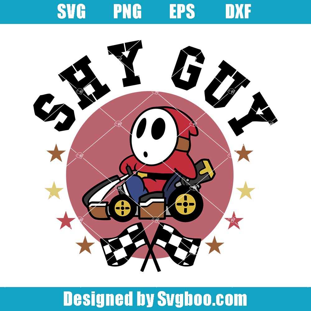 Super Mario Shyguy Svg, Super Mario Kart Svg, Mario & Friends Svg
