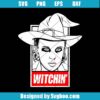Cool Punk Halloween Witch Svg