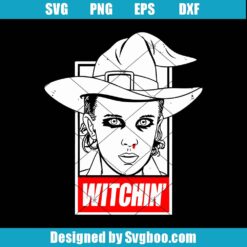 Cool Punk Halloween Witch Svg