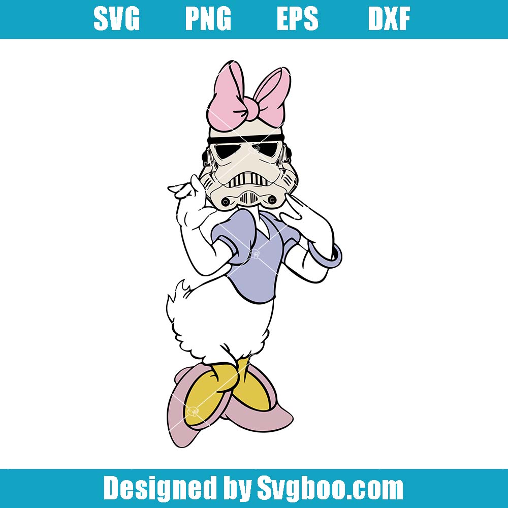 Daisy Duck And Stormtroopers Svg, Daisy Wearing Space Helmet Svg Daisy Duck And Stormtroopers Svg