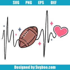 Football Heartbeat Svg