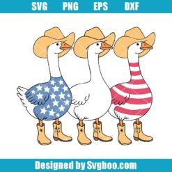 Patriotic Silly Goose Svg