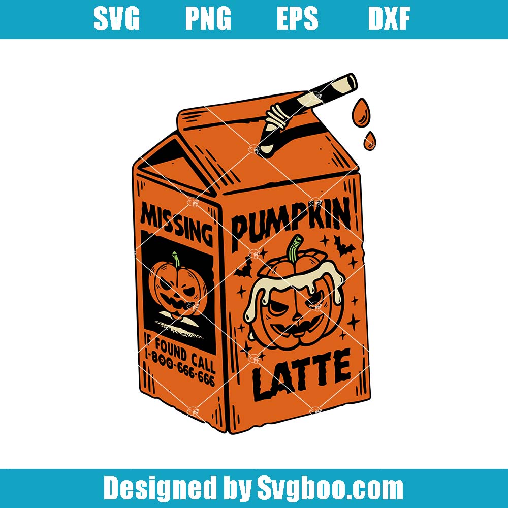 Pumpkin Latte Svg, Halloween Girly Svg, Halloween Pumpkin Svg