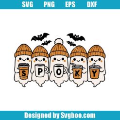 Spooky Ghost Coffee Svg