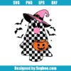 Cute Girly Ghost Blowing Bubble Svg