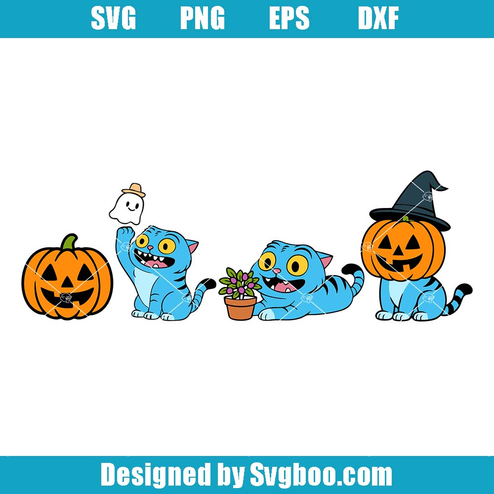 Halloween Hunter Tiger Svg, Pumpkin Fall Vibes Svg, Kpop Demon Svg