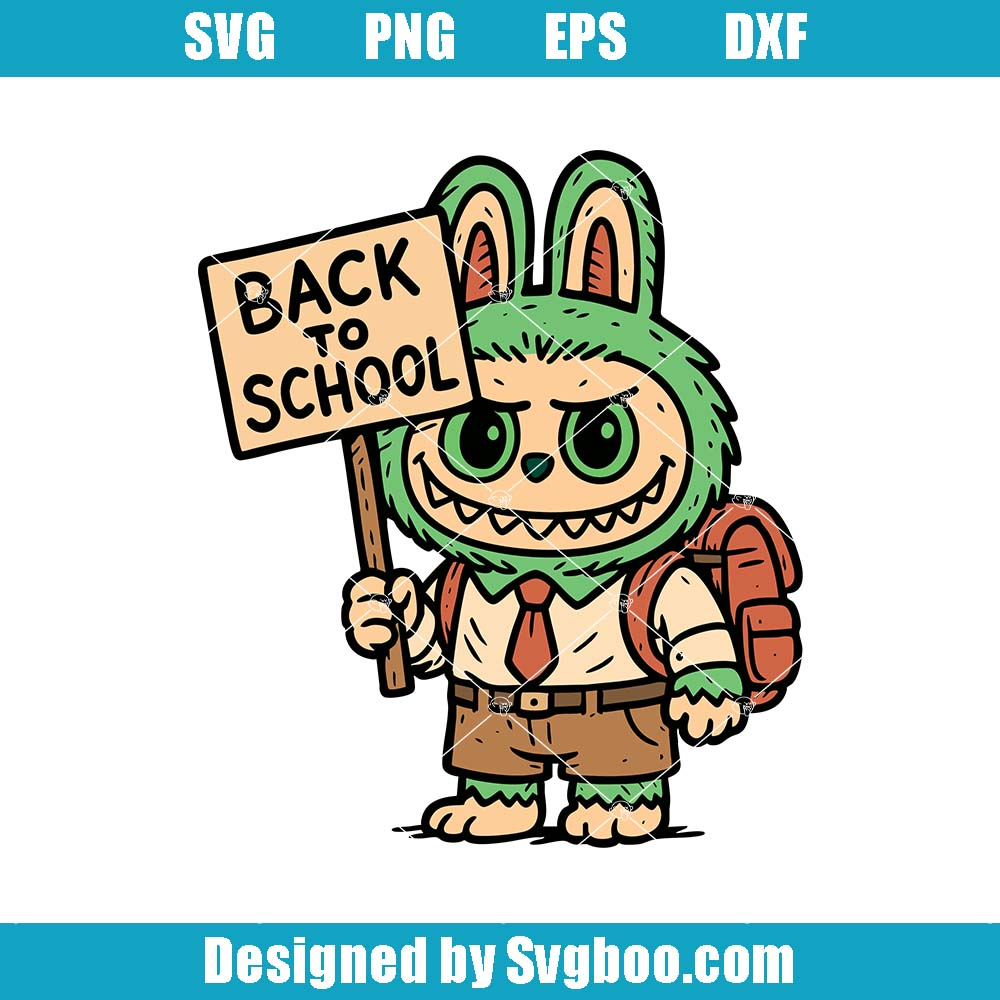 Labubu Preschool Svg, First Day Of School Svg, Funny Labubu Svg Labubu Preschool Svg