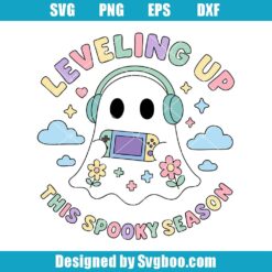 Leveling Up Ghost Gamer Svg