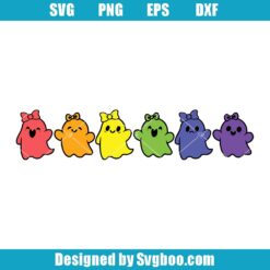 Rainbow Ghost Svg