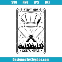 Stray Kids God's Menu Tarot Card Svg