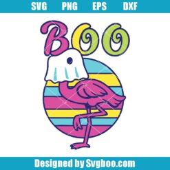 Boo Flamingo Svg
