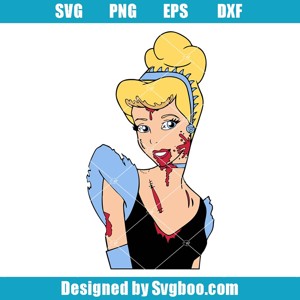 Cinderella Princess Svg, Princess Zombie Svg, Witch Princess Svg
