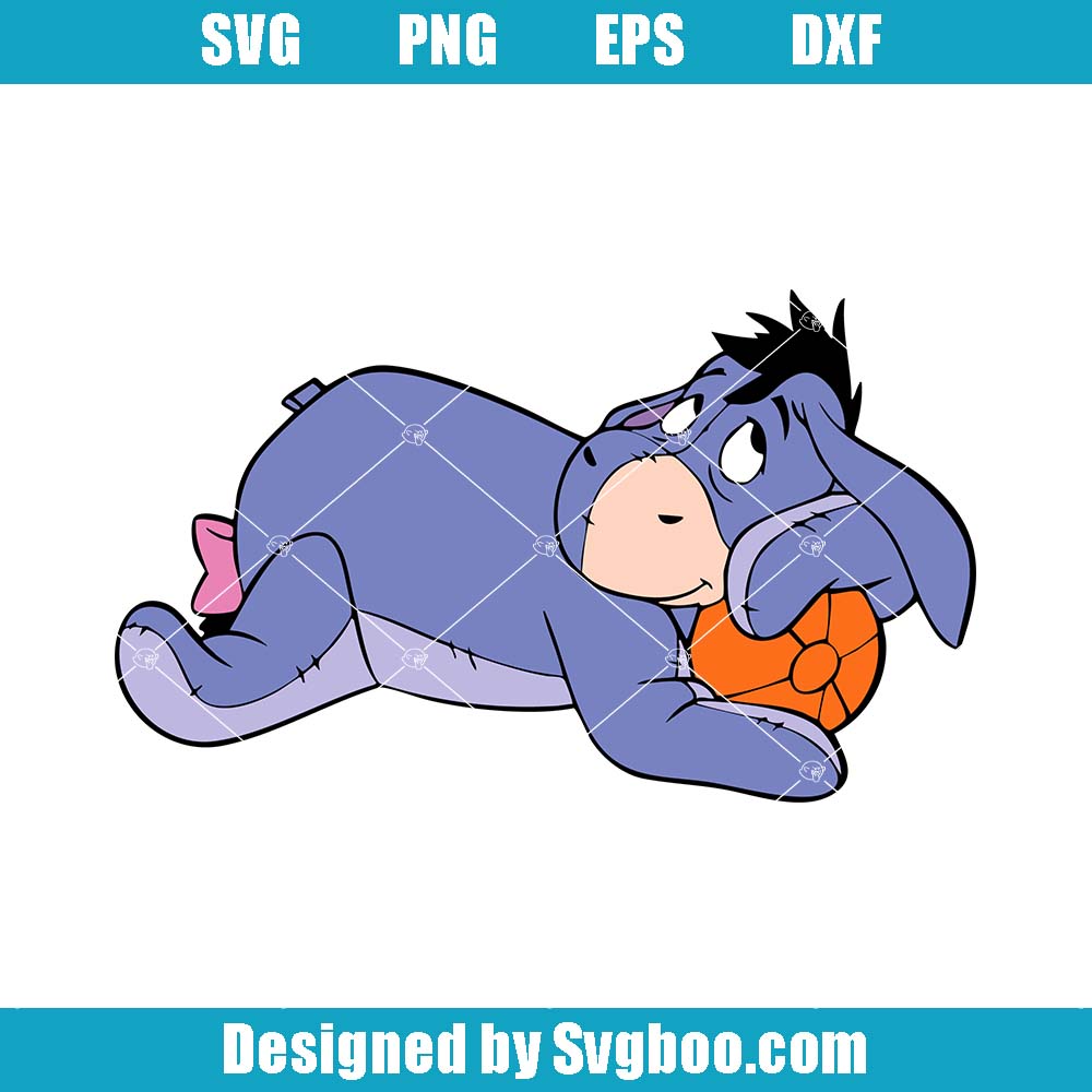 Eeyore With Basketball Svg, Cute Disney Character Svg, Sport Theme Svg Eeyore With Basketball Svg