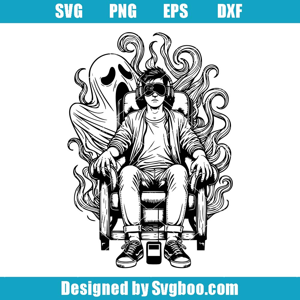 Ghost Hunter Radio Wave Svg, Paranormal Vector Illustration Svg