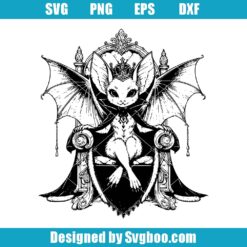 Gothic Vampire Bat Svg